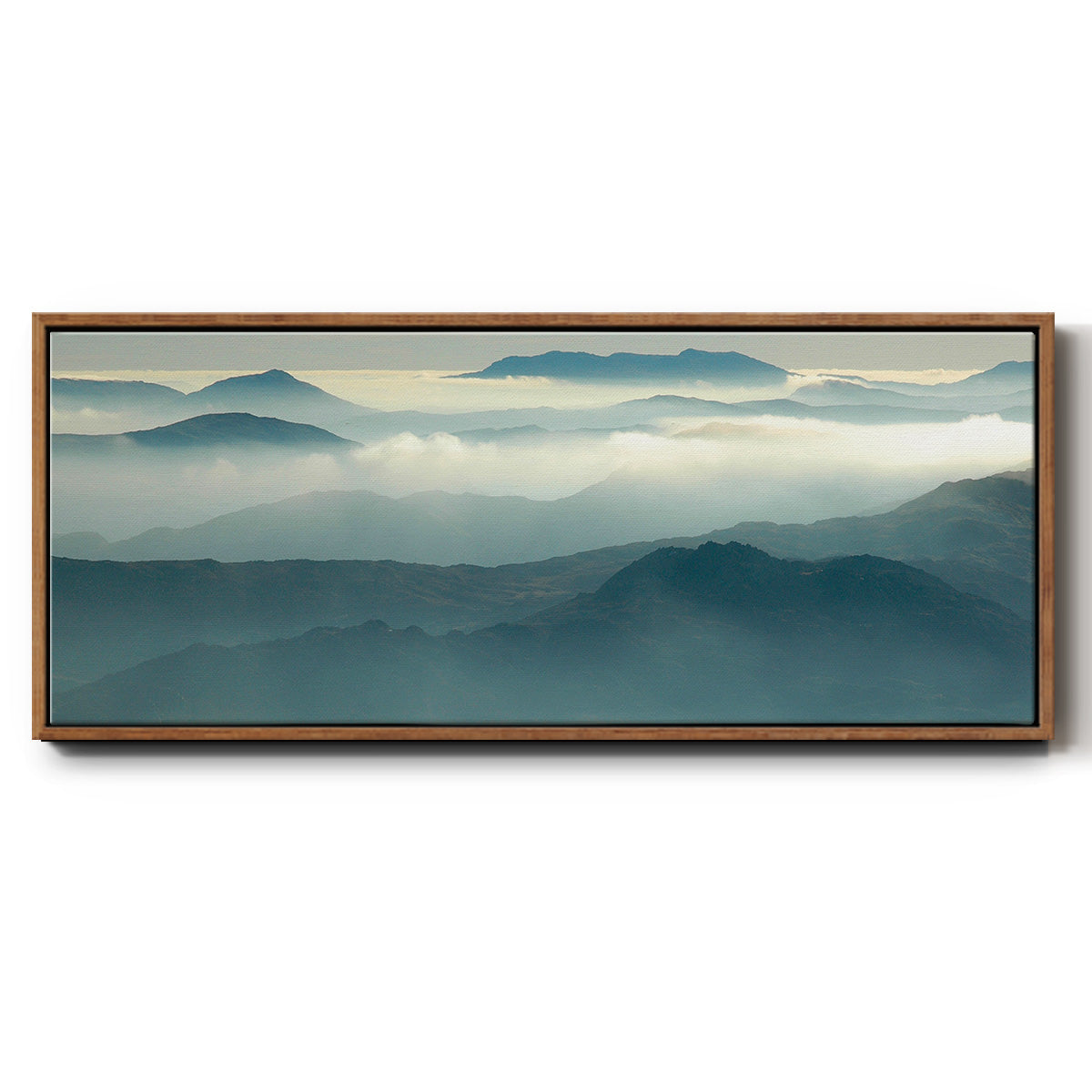 Above the Clouds - Floater Framed Canvas Print