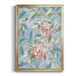 Faded Camellias II - Modern Framed Canvas Print