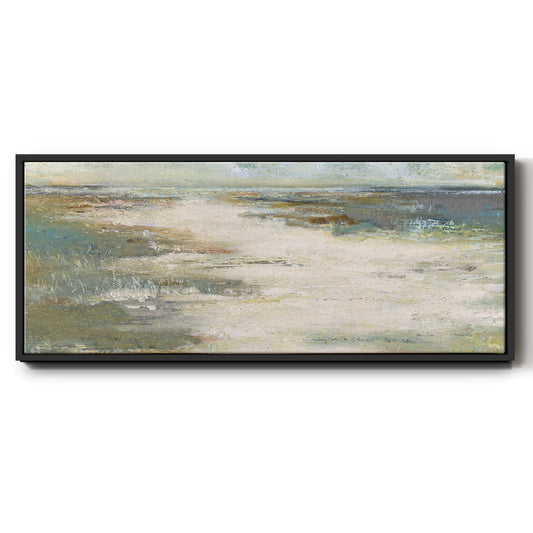 Misty Coast - Floater Framed Canvas Print