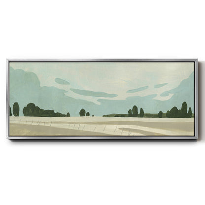 Farmland Study III - Floater Framed Canvas Print