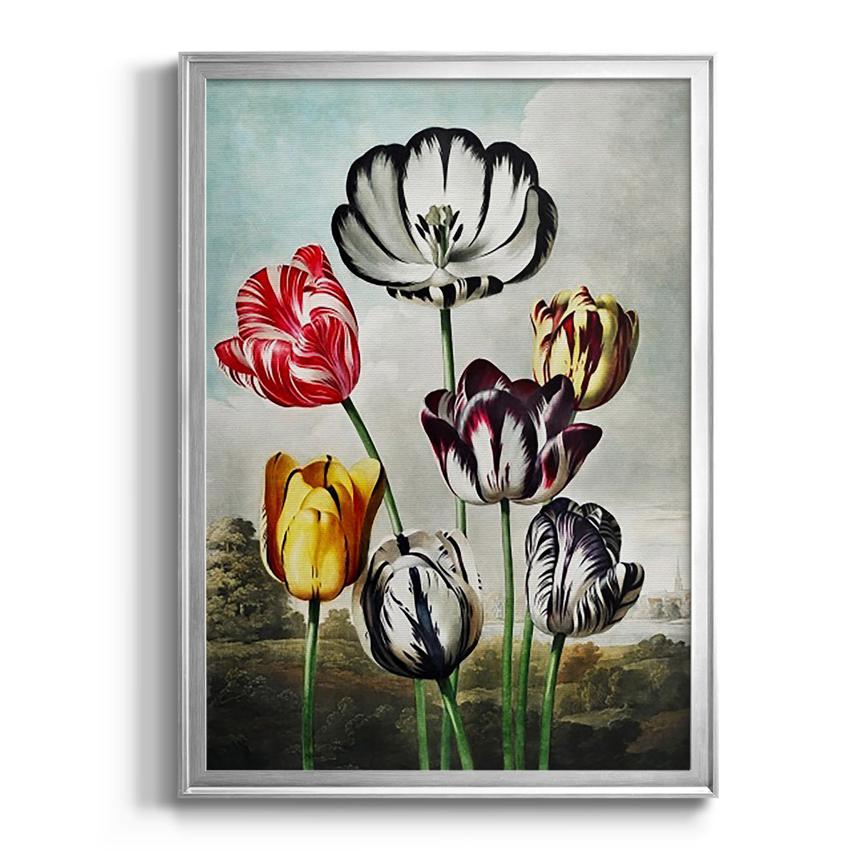 Temple of Flora VI - Modern Framed Canvas Print