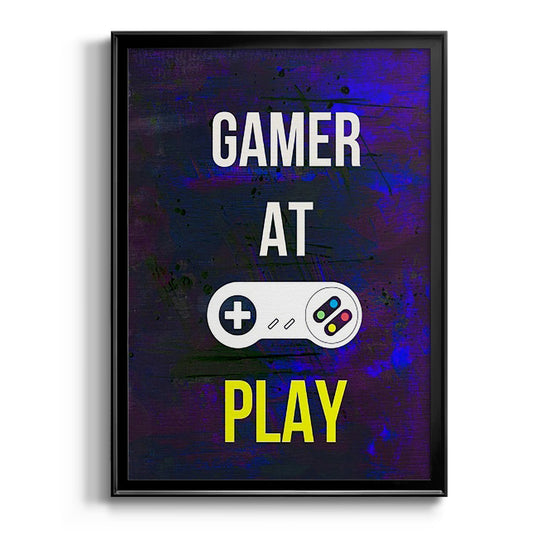 Gamer at Play VI - Modern Framed Canvas Print