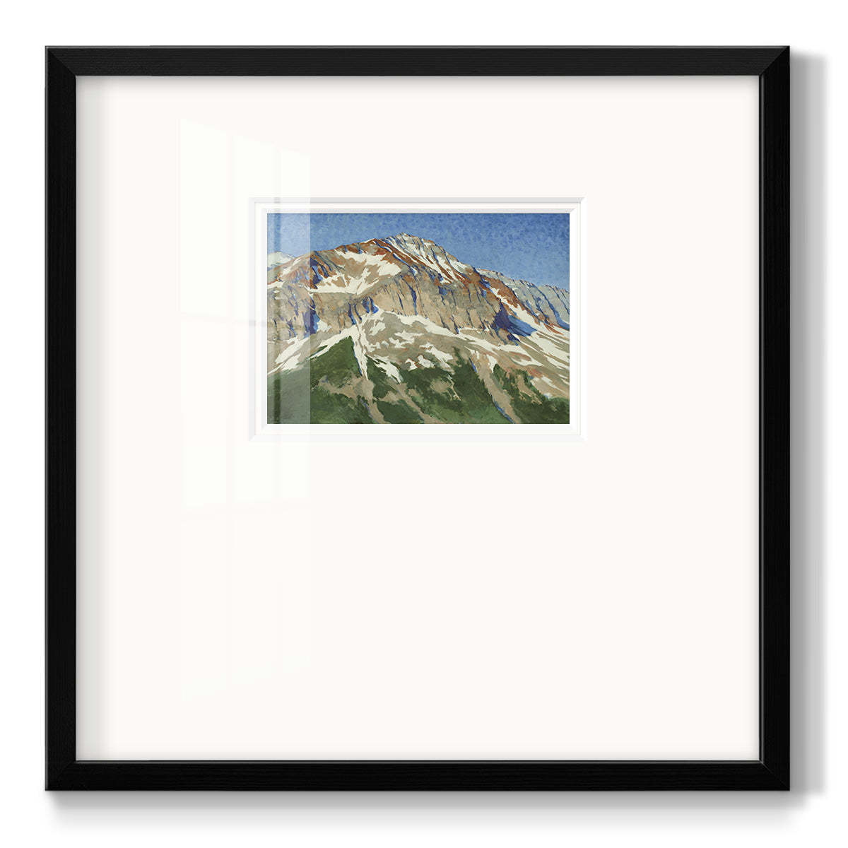 Vermillion Ascent - Double Matboard Framed Print