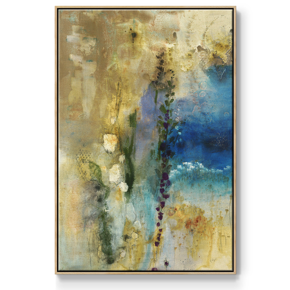 Immerge II - Framed Premium Gallery Wrapped Canvas L Frame - Ready to Hang