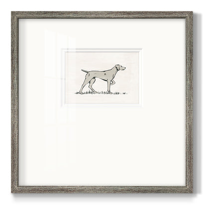 Neutral Pointer I Premium Framed Print Double Matboard