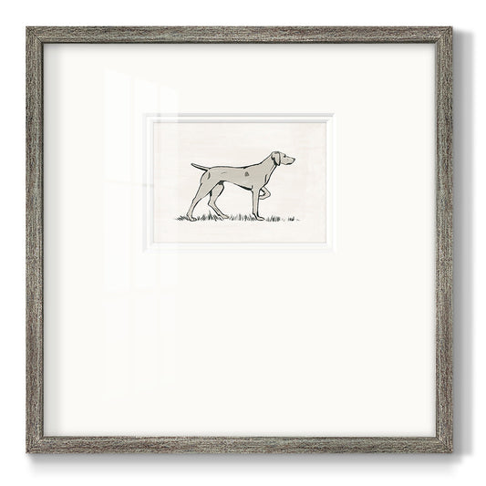 Neutral Pointer I - Double Matboard Framed Print