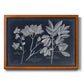 Foliage on Navy VI Premium Framed Canvas- Ready to Hang