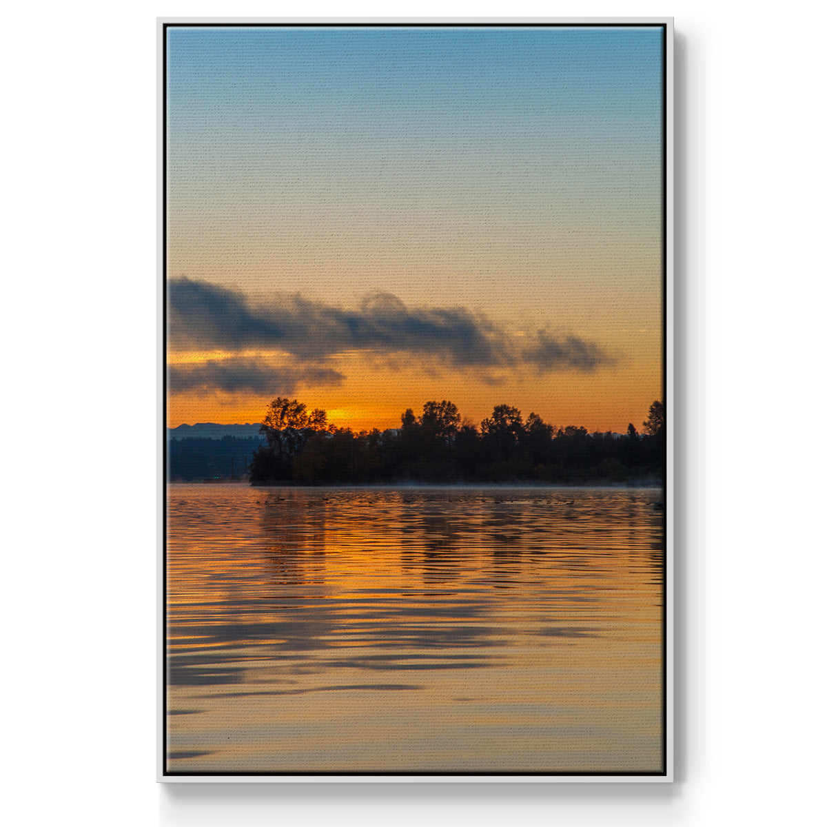 Molten Gold - Floater Framed Canvas Print