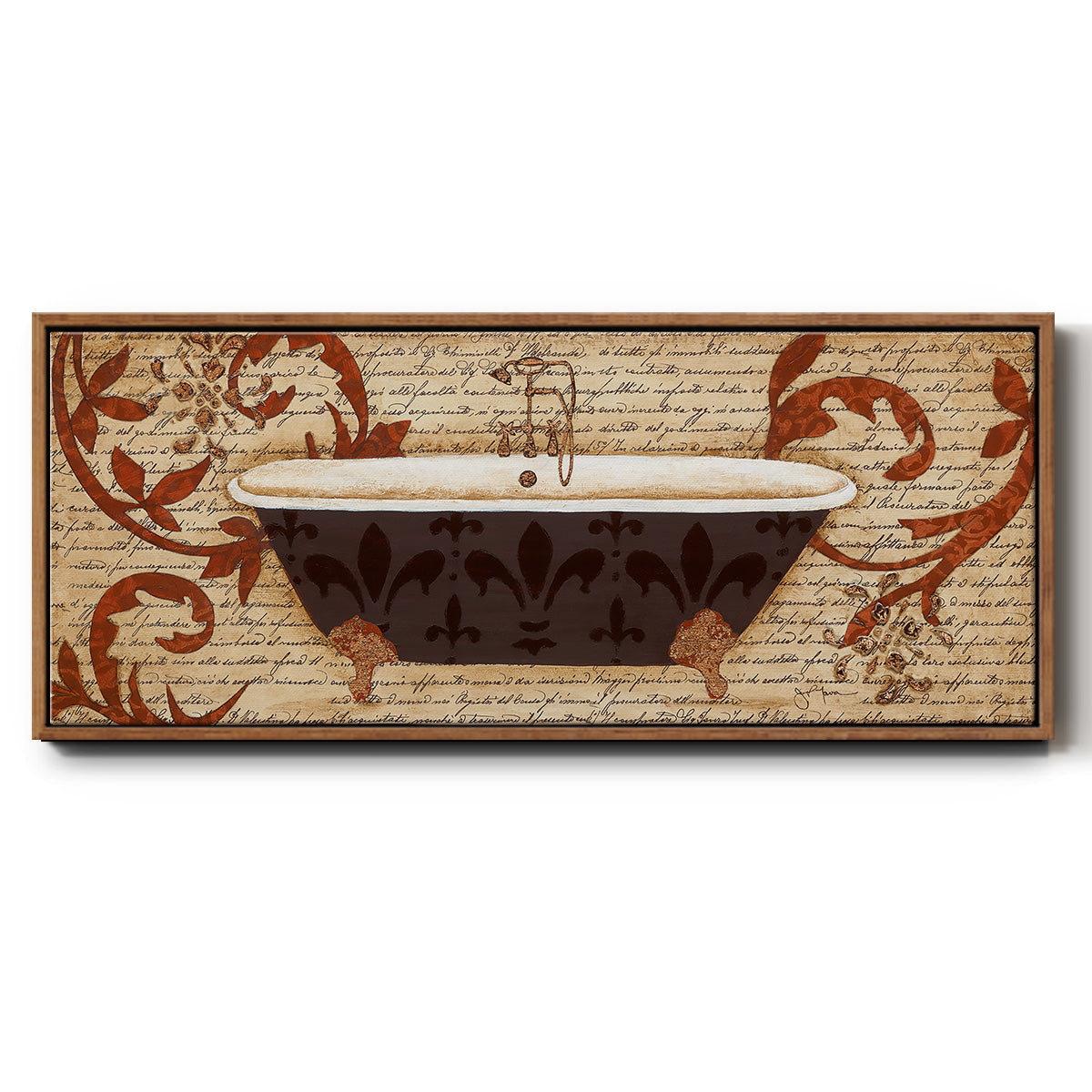 Renaissance Bath II - Floater Framed Canvas Print