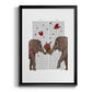 Elephant Bouquet, Portrait - Modern Framed Canvas Print