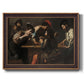 Soldiers Playing Cards and Dice (The Cheats) - Ornate Framed Canvas Print