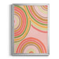 Abstract Rainbow I - Modern Framed Canvas Print