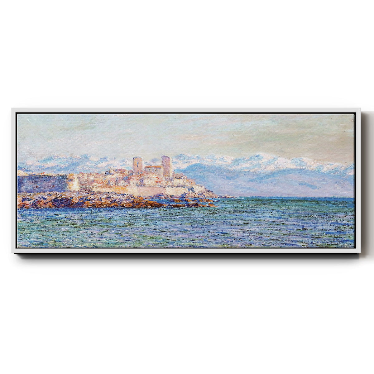 The Old Fort at Antibes, 1888 - Floater Framed Canvas Print