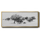 Treeline Sketch II - Floater Framed Canvas Print