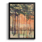 Between the Trees II - Modern Framed Canvas Print