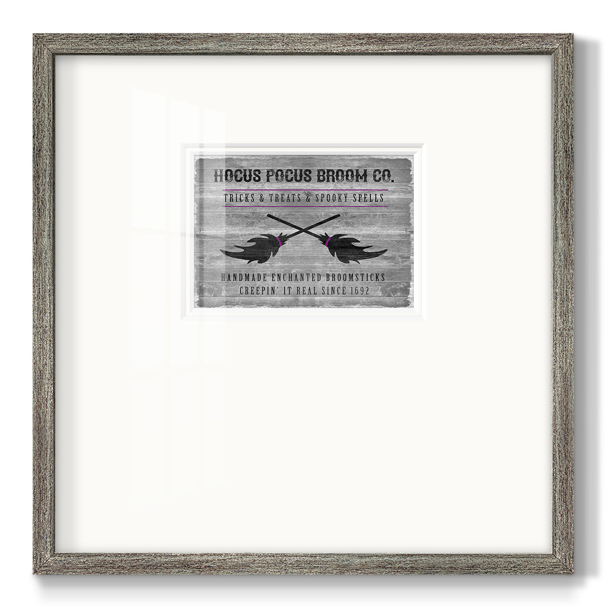 Hocus Pocus Broom Co Premium Framed Print Double Matboard