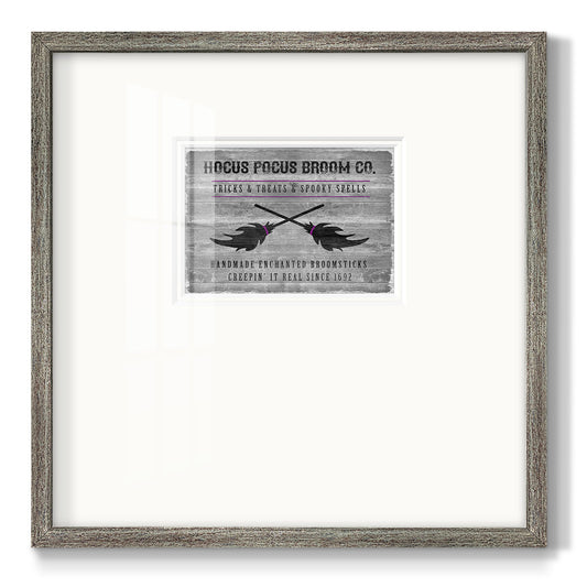 Hocus Pocus Broom Co Premium Framed Print Double Matboard