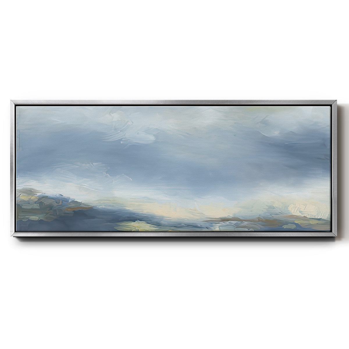 Buttermilk Sky - Floater Framed Canvas Print
