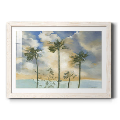 Palms in the Wind - Barnwood Framed Art Print