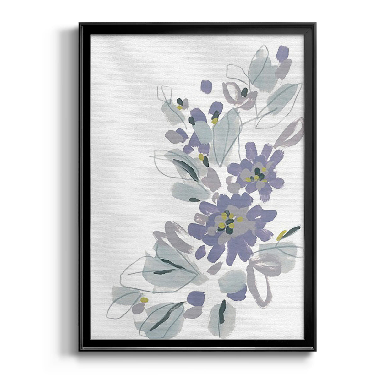 Periwinkle Patch II - Modern Framed Canvas Print