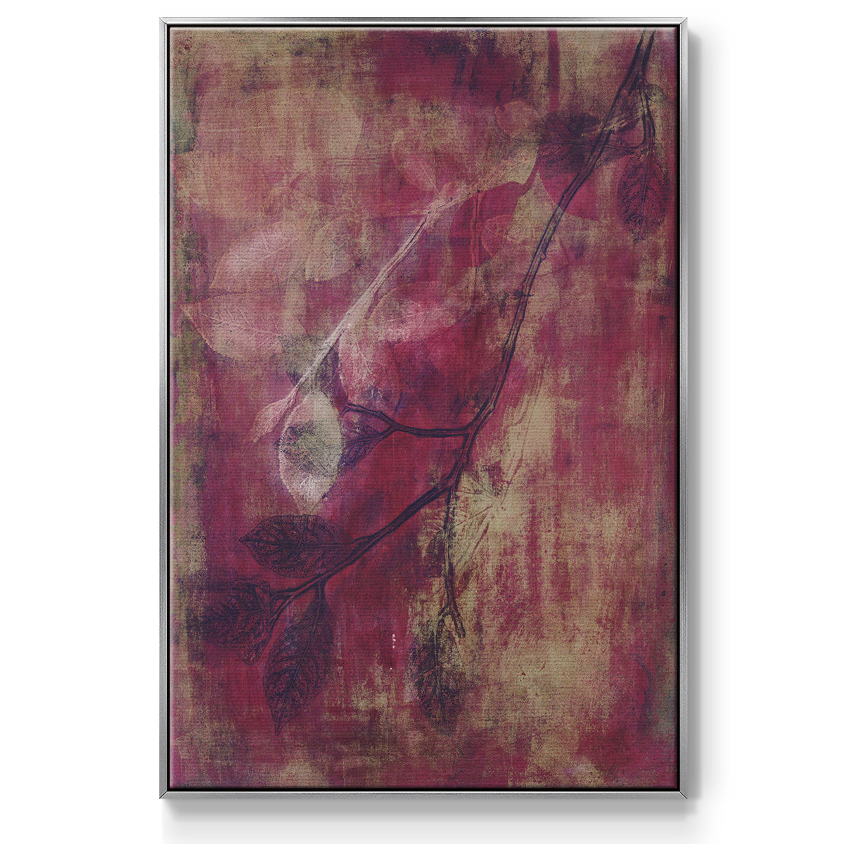 Branching Out XVII - Floater Framed Canvas Print