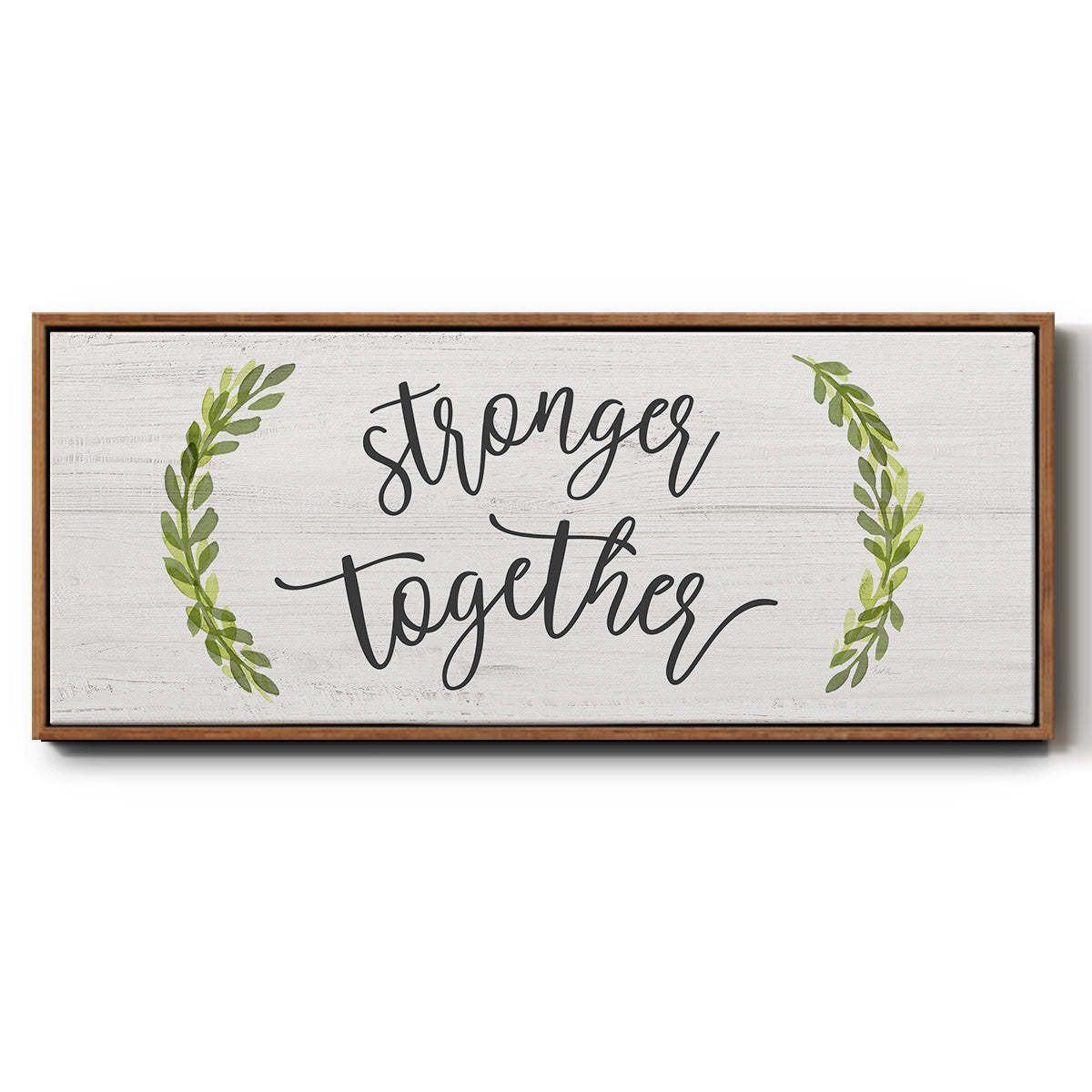 Stronger Together - Floater Framed Canvas Print
