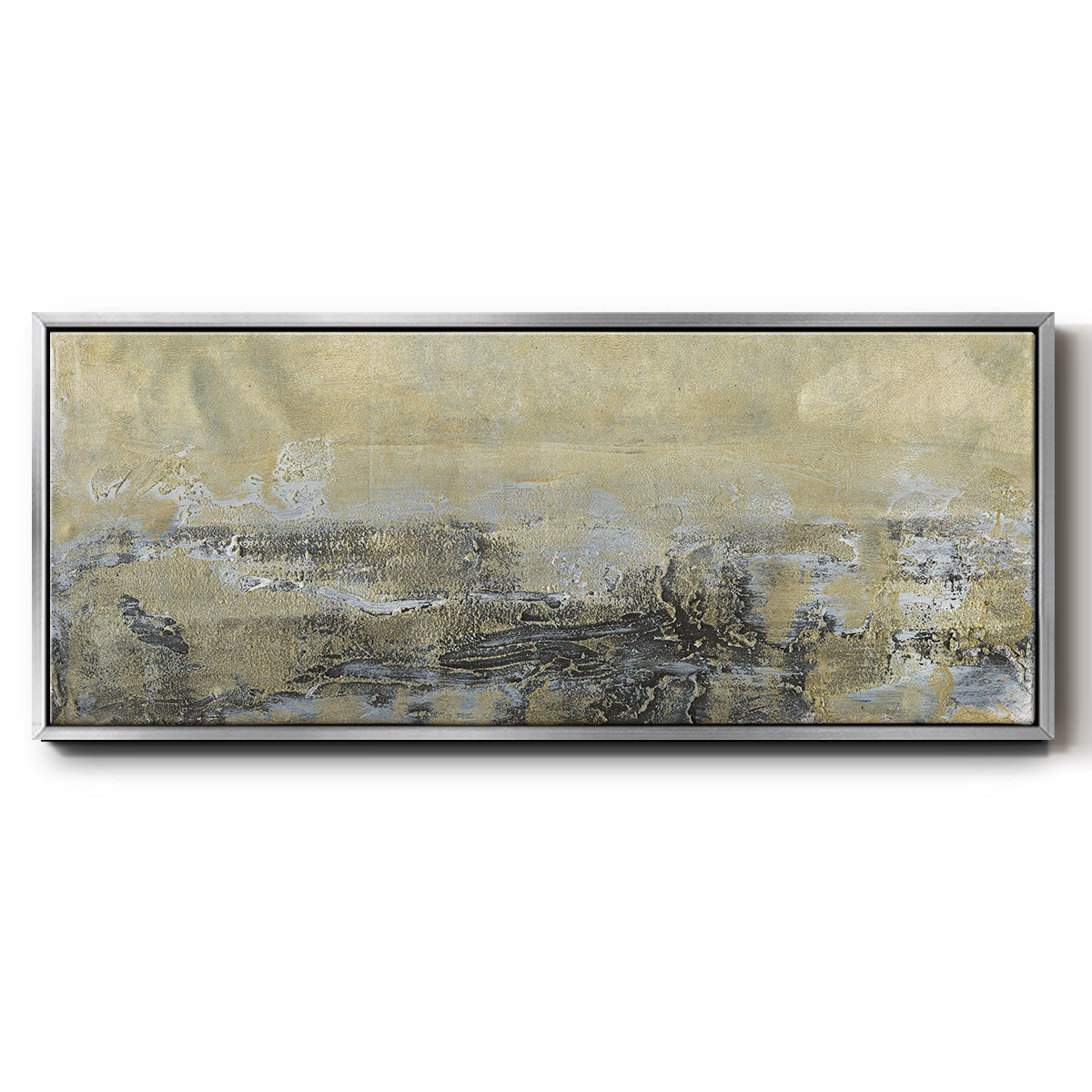 Gold Horizon I - Floater Framed Canvas Print