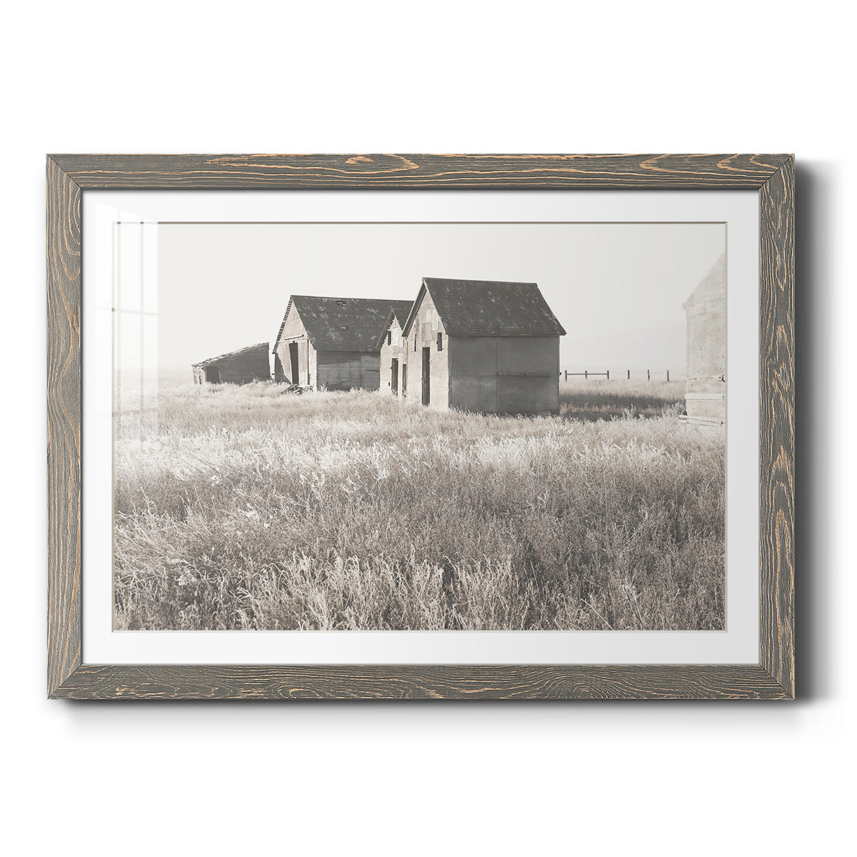 Neutral Barn - Barnwood Framed Art Print