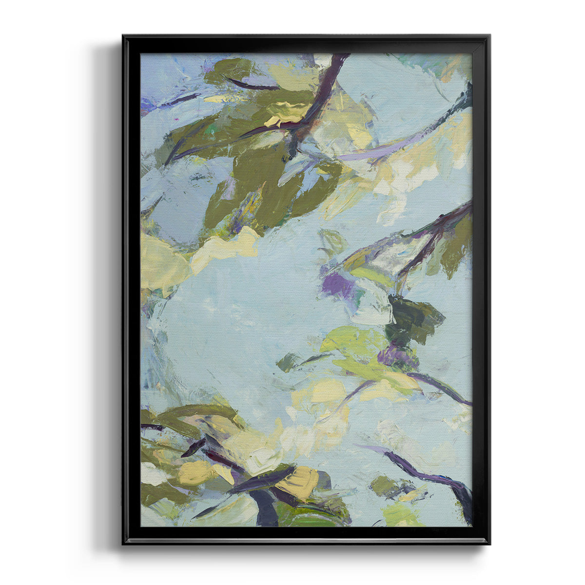 Aqua Sky - Modern Framed Canvas Print