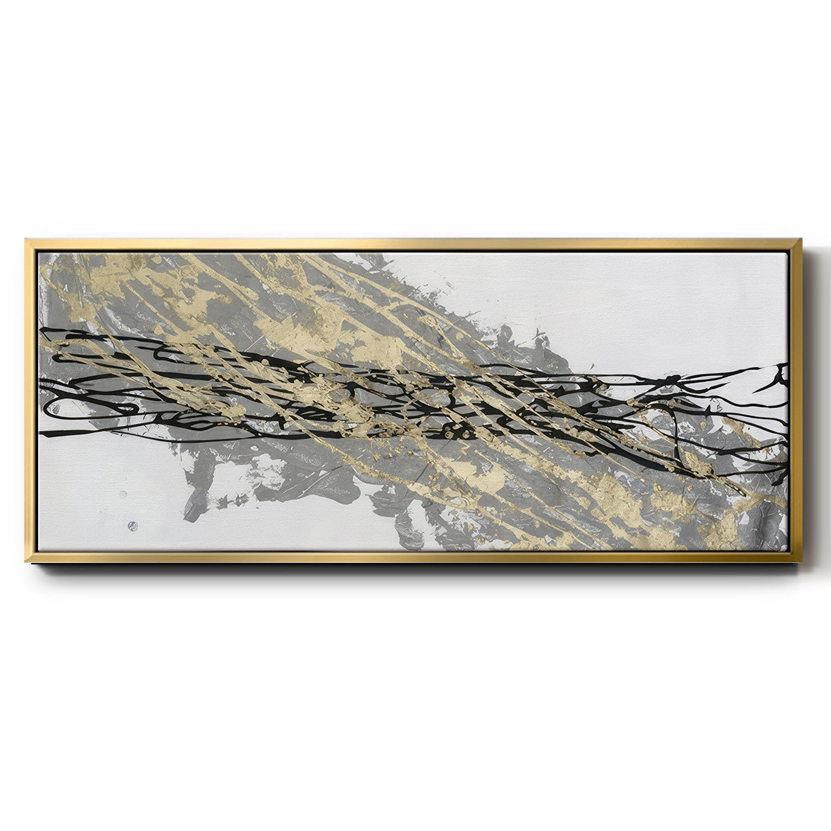 Mistral IV in White - Floater Framed Canvas Print