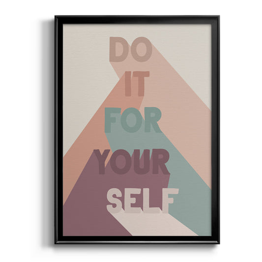 For Yourself - Modern Framed Canvas Print