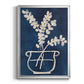 Vessel on Indigo II - Modern Framed Canvas Print