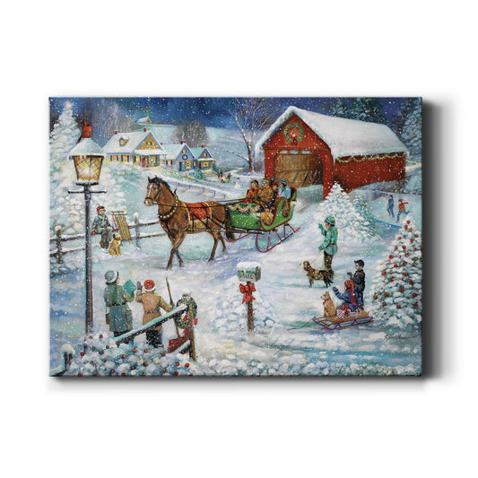 Sleigh Ride - Canvas Art Print