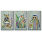 Fantastic Florals Owl - Floater Framed Canvas Set