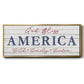 God Bless America - Floater Framed Canvas Print
