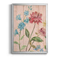 Wildflower Flutter I - Modern Framed Canvas Print