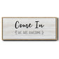 Come In - Floater Framed Canvas Print