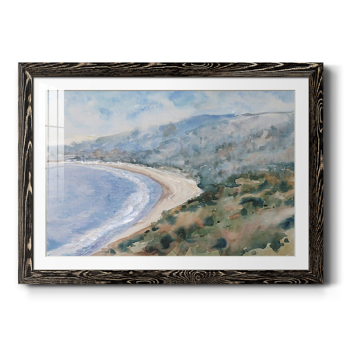 Coastal Mist I - Barnwood Framed Art Print