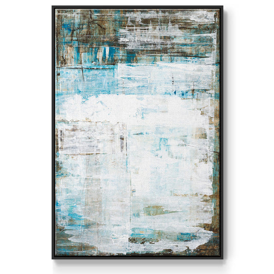 Beach Glass - Floater Framed Canvas Print