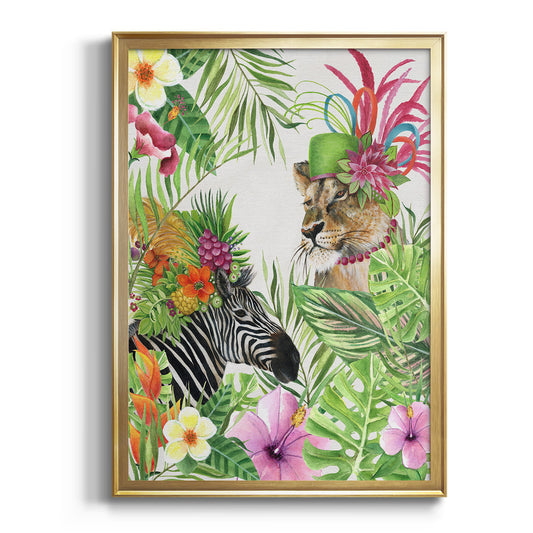 Jungle Royale II - Modern Framed Canvas Print