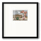 Vase of Pink Flowers II - Double Matboard Framed Print