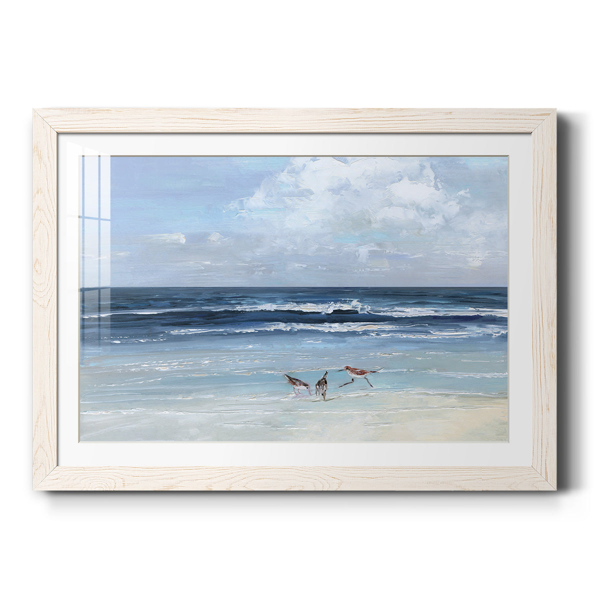 Beach Trio - Barnwood Framed Art Print