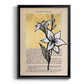 Floral Diary I - Modern Framed Canvas Print