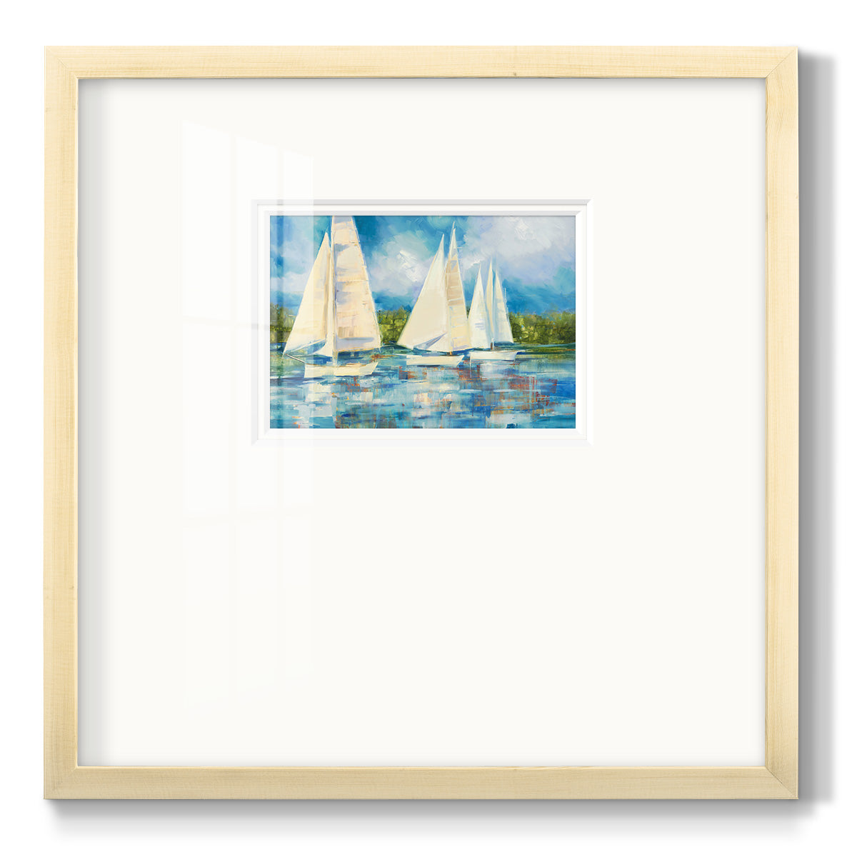 Clear Sailing Premium Framed Print Double Matboard