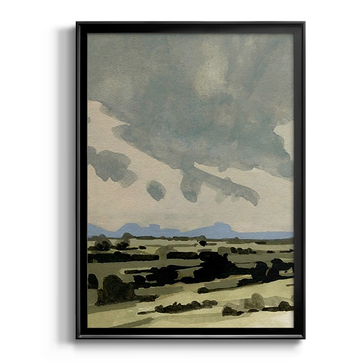 Pink Hazy Sky II - Modern Framed Canvas Print