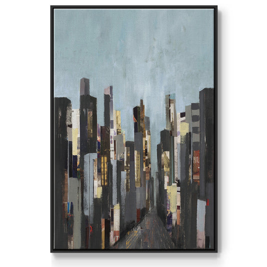 City Beat - Floater Framed Canvas Print