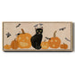 Pumpkin Patch Cats Collection D - Floater Framed Canvas Print