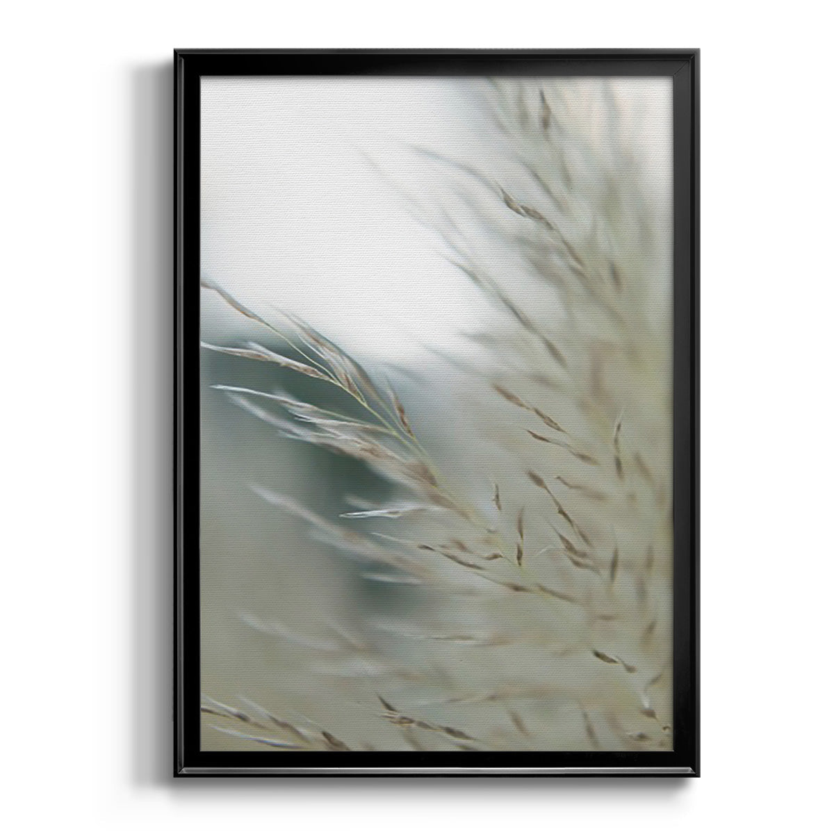 Subtle Grasses II - Modern Framed Canvas Print