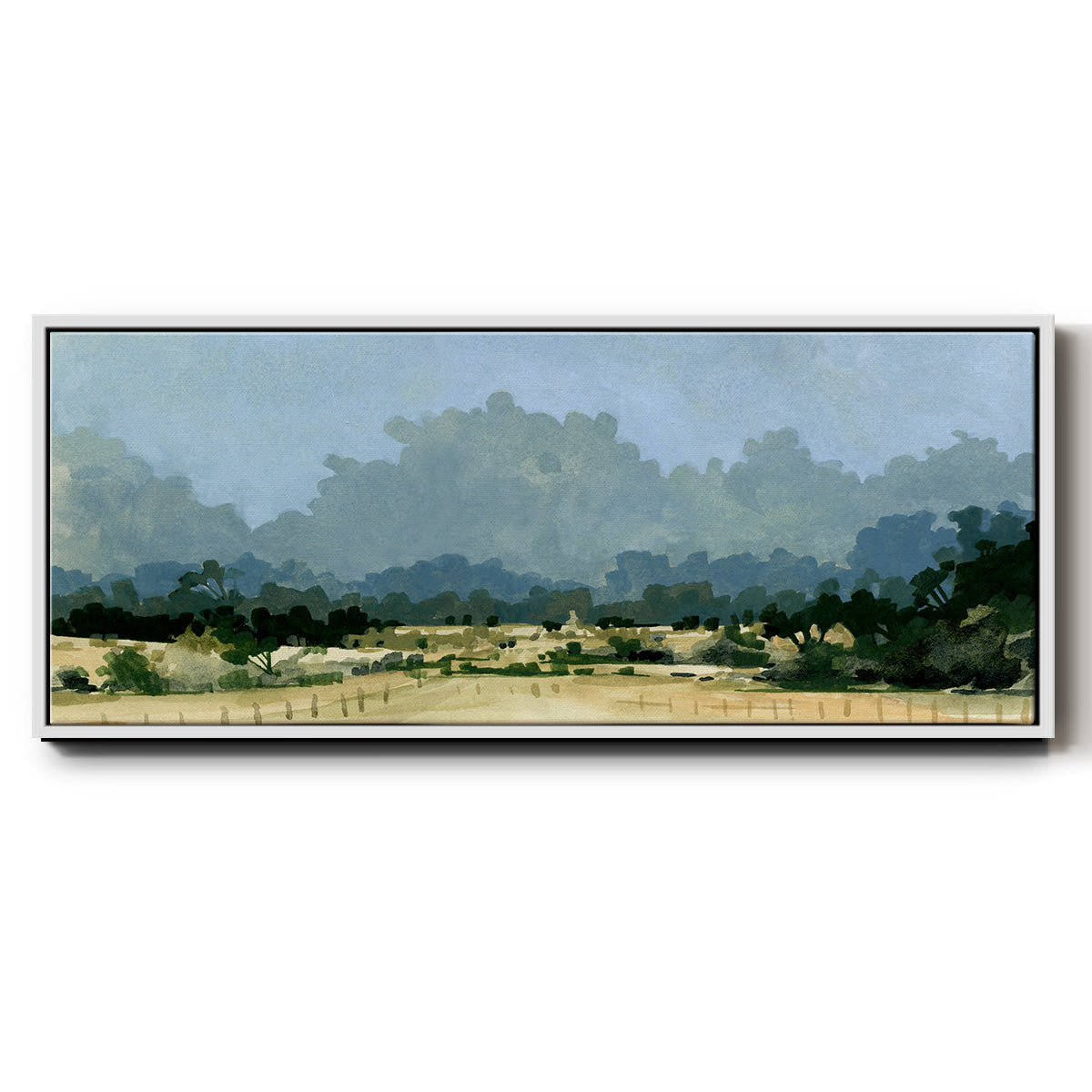 Wild Farmland I - Floater Framed Canvas Print