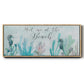 Seahorses and Coral - Floater Framed Canvas Print